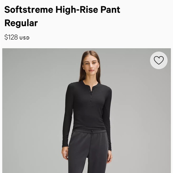 Lululemon SoftStream Highrise Pant - Picture 2 of 2